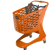 Carrello MINI con Portababy ECO COLOR (100% plastica riciclata) - 90Lt -