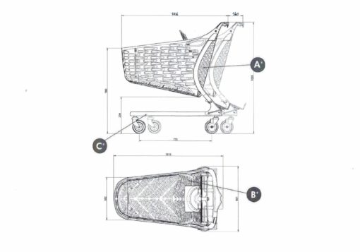 Carrello SAMBA GLAMOUR - 130Lt - - immagine 2