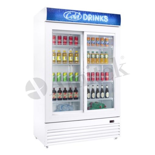 AK1001RS Vetrina bibite doppia porta scorrevole