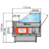 BANCO FRIGO MR9.5 VETRO DRITTO - PROFONDO 117 cm - immagine 5