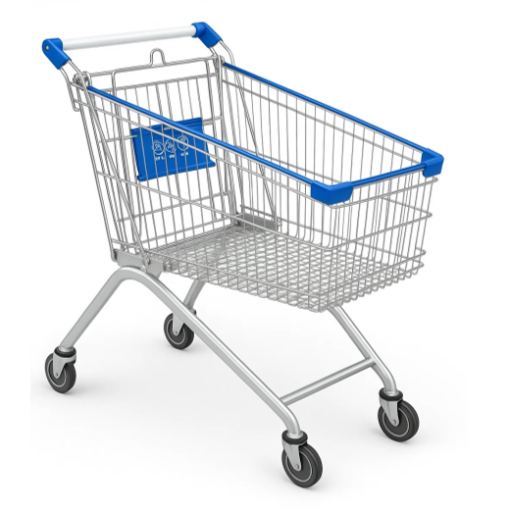 Carrello spesa acciaio - 125Lt