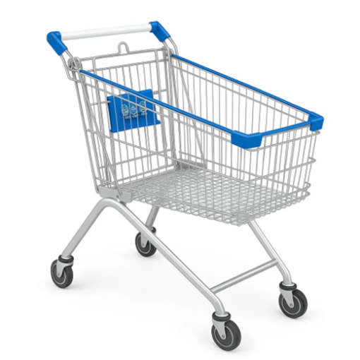 Carrello spesa acciaio - 100Lt
