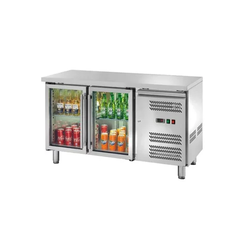 Banco refrigerato ventilato GN1/1 con porte a vetri AK2104TNG